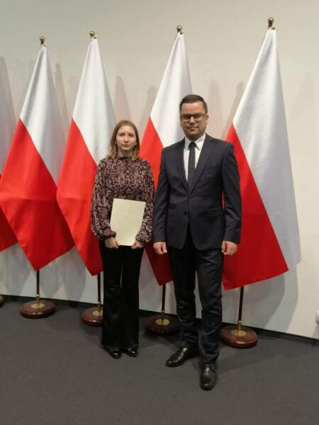 Katarzyna Skibicka – otrzymała Stypendium Prezesa Rady Ministrów.