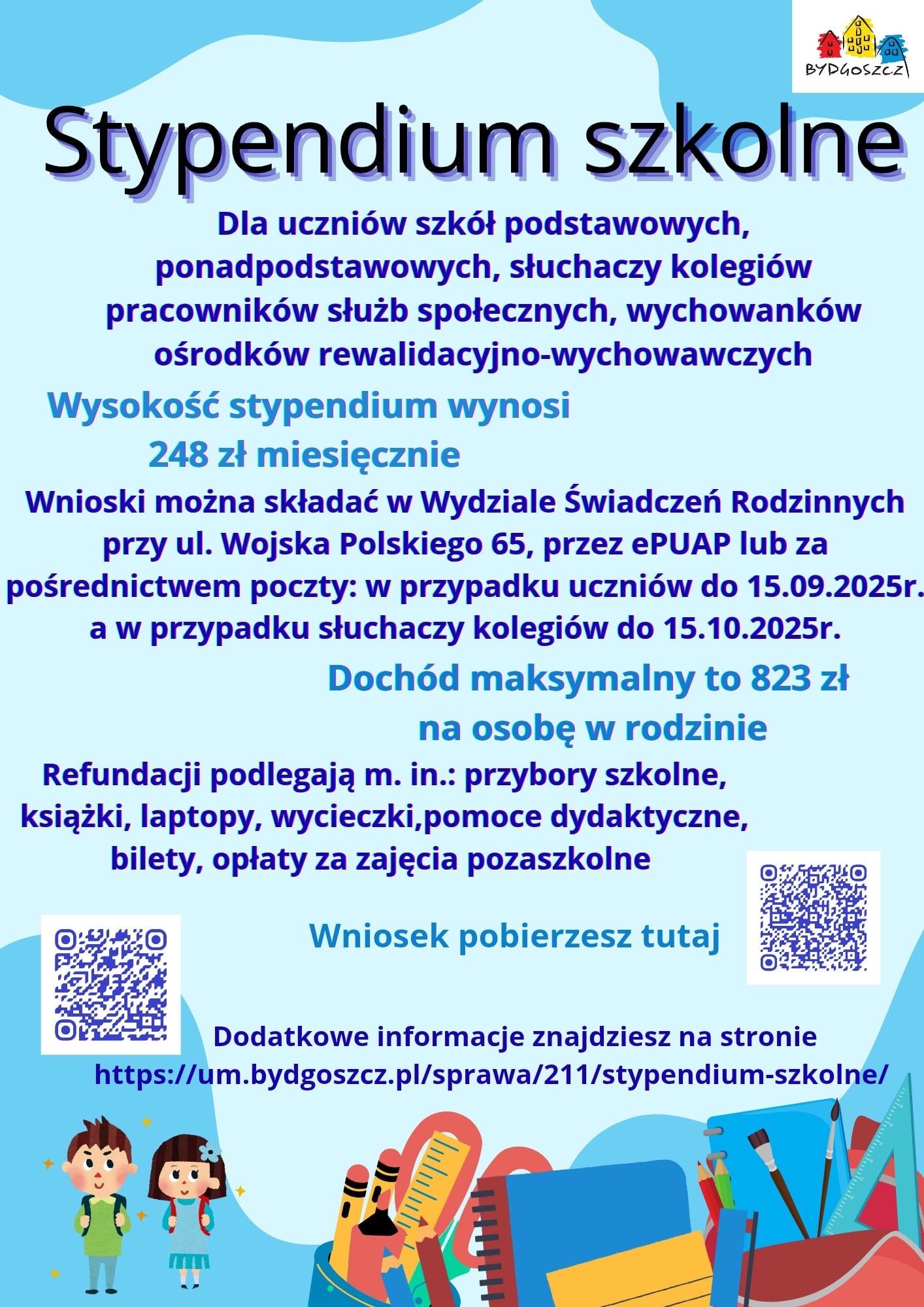 Stypendia szkolne